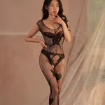 Women's Sexy Lace Bodysuit Stockings - No 11 8981-Average Size