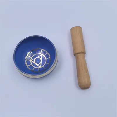 Nepalese Handcrafted Seven color Singing Bowls Blue Style - Shop at LoveMi