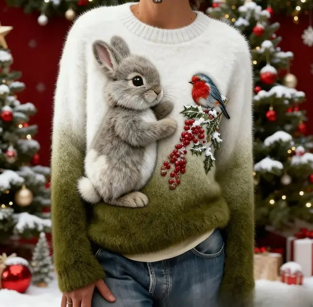 Digital printed Christmas patterned Women's Flannel Hoodie Mfhfwuz5Kqmw807 - Shop at LoveMi