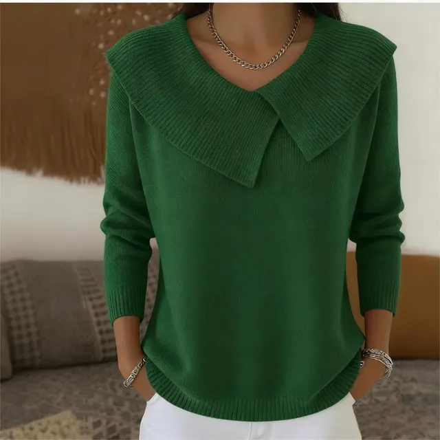 Fashionable Koreanstyle Retro Playful Slimming Turtleneck Sweater Green - Shop at LoveMi