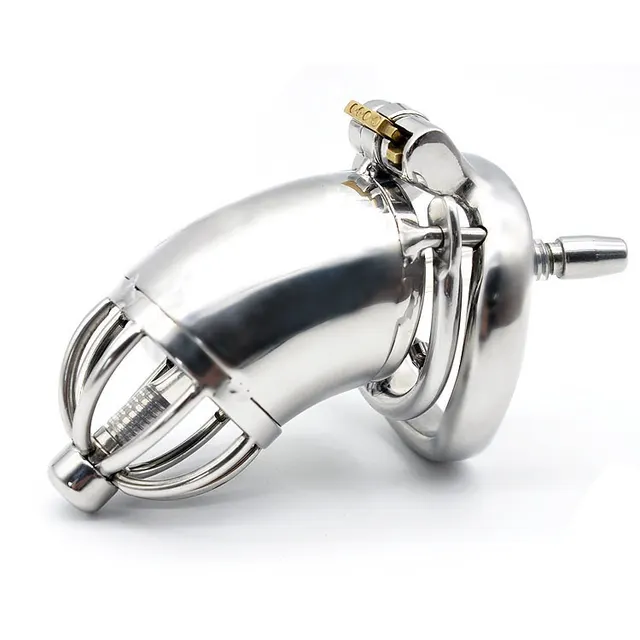 Men's Chastity Lock, Stainless Steel Curved Retaining Ring Inner Diameter 45Mm - Shop at LoveMi