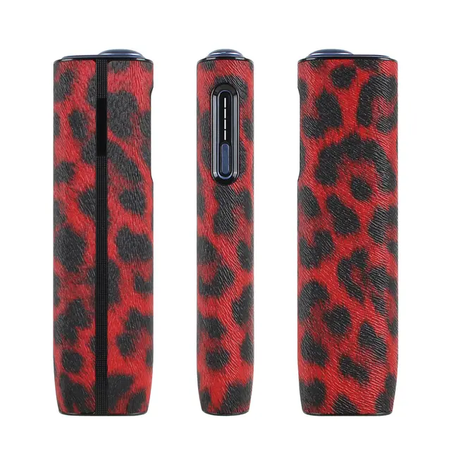 All in one Protective Leather Case For Heated not burned Tobacco Devices Red - Shop at LoveMi