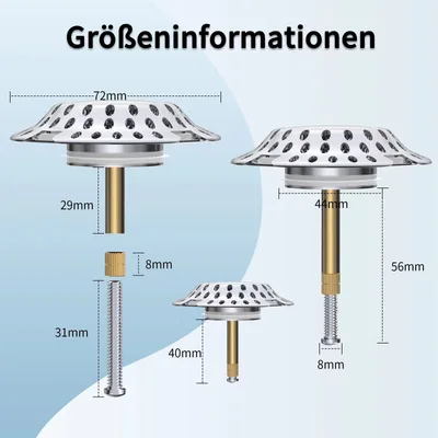 Brass Bathtub Drain Odor proof Plug E Style - Shop at LoveMi