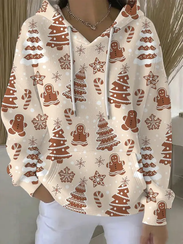 New Christmas Cat Print Women's Hoodie Czxtlm06 - Shop at LoveMi