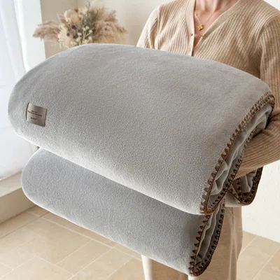 Coral Fleece Sofa Shawl Suitable For All Four Seasons Elegant Gray - Shop at LoveMi