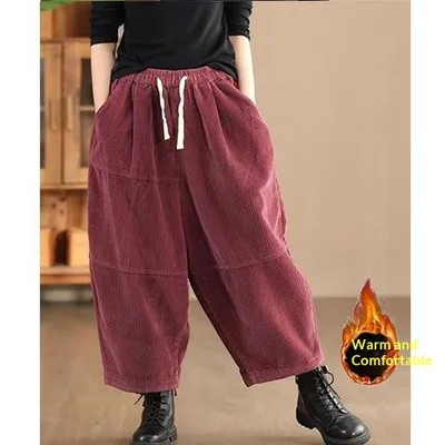 Stylish Harem Pants With A Designer Touch, style Plus size Trousers Magenta 3Xl Thick - Shop at LoveMi
