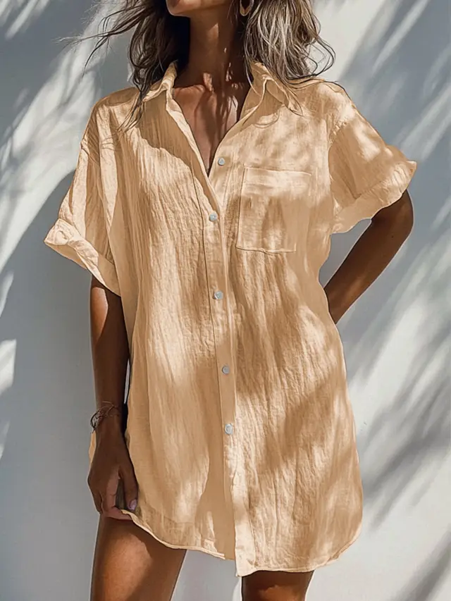 Long Cardigan Multi color Women's Top Shirt Apricot - Shop at LoveMi