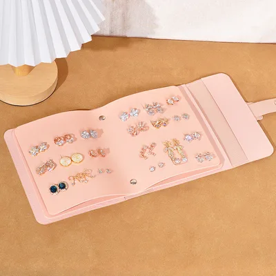 Portable Jewelry Casual Storage Album Bag Pink - Shop at LoveMi