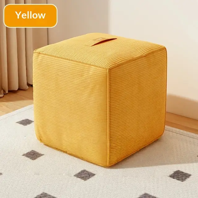 Storage Stool For Home Usesophisticated And Stylish Perfect For The Living Room Bright Yellow - Shop at LoveMi