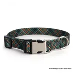 Green Background Brown Plaid