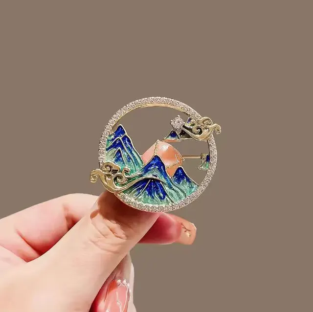 Fashionable Versatile High end Korean style Niche Design Premium Accessoryanti exposure Brooch For Clothing Brooch 855 Million Lining Js - Shop at LoveMi