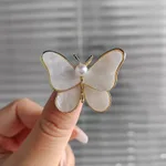 Brooch 864 White Butterfly