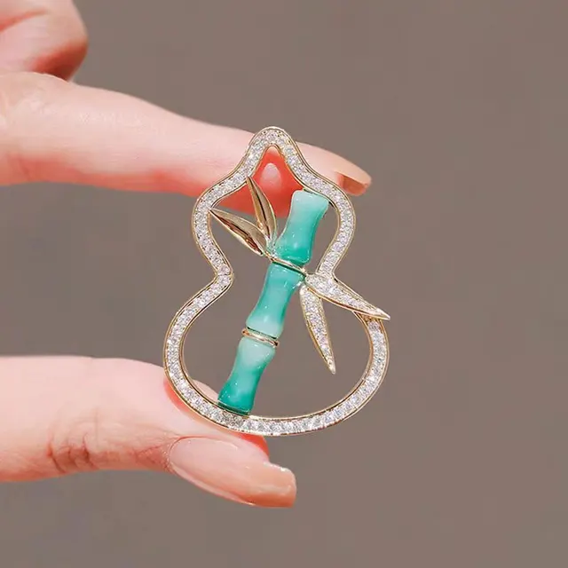 Fashionable Versatile High end Korean style Niche Design Premium Accessoryanti exposure Brooch For Clothing Brooch 870 Gourd - Shop at LoveMi