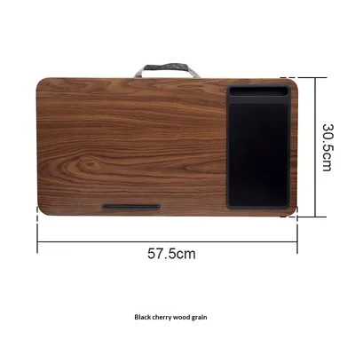 Portable Computer Desk Household Laptop Stand For Use On Lap Black Cherry Wood Grain - Shop at LoveMi