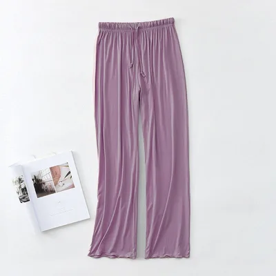 Modal Lightweight Loungewear Pajama Pants Purple - Shop at LoveMi