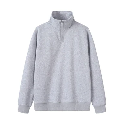 Women's Premium Half zip Stand up Collar Hoodie Tan - Shop at LoveMi