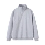 Women's Premium Half-zip Stand-up Collar Hoodie - Tan