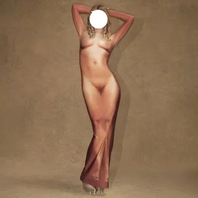 Sexy 3D Body Print Long Dress For Women 4 Styles Of Bodycon Skirts M - Shop at LoveMi