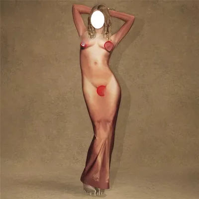 Sexy 3D Body Print Long Dress For Women 5 Styles Of Bodycon Skirts S - Shop at LoveMi