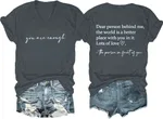 Stylish Womens V-Neck Short-Sleeve Pullover With A Print Pattern - Black
