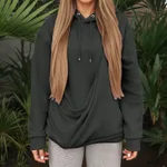 Cross-border Womens Clothing Loose-fitting Casual Sweatshirts - 12Color-Xxxl