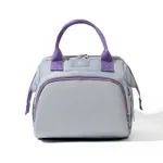 Casual Lightweight Multi-functional Mom Bag - Purple