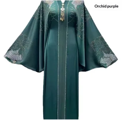 Womens Dress Robes Long Autumn Dresses For Women Clothing And Apparel Violet Color 2Xl - Shop at LoveMi