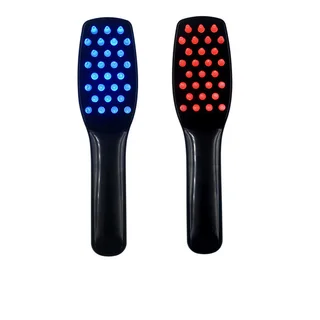 Laser Electric Portable Scalp Massage Comb - Black