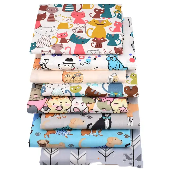 Cotton Printed Qtwill hand uilted Cat And Dog Series 50X40Cm - Shop at LoveMi