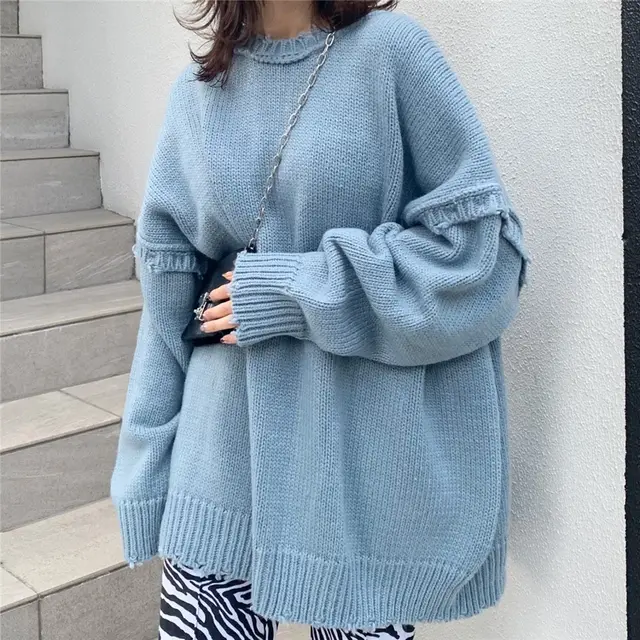 Fashion Two Wear Knitted Cardigan With Raw Turquoise - Shop at LoveMi