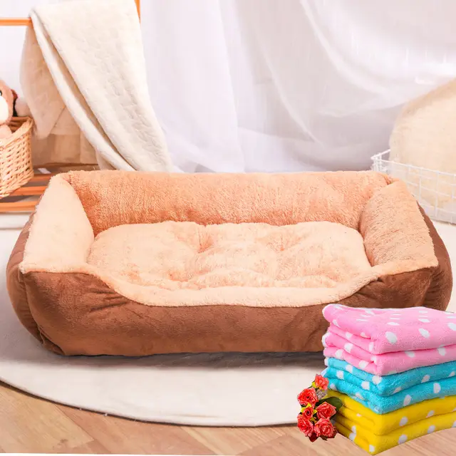Kennel pet mat cat litter four seasons universal Khaki+Rug - Shop at LoveMi