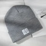 Ladies all-match knitted wool hat - Grey
