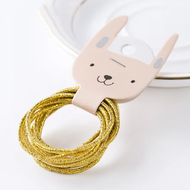 10 colored rubber bands for children Golden - Shop at LoveMi