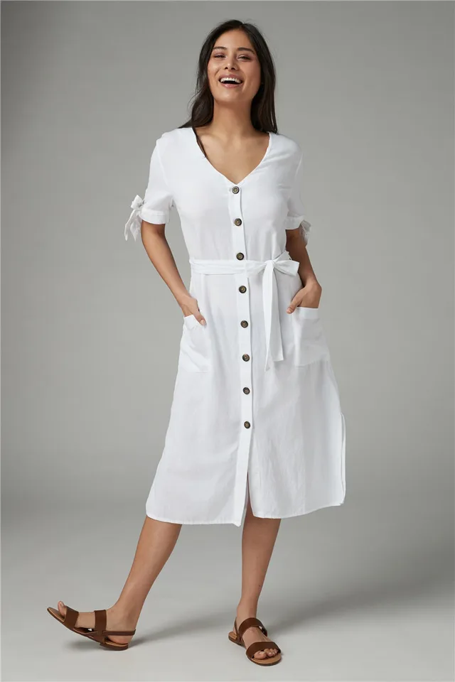 Rayon beach bikini swimsuit blouse White - Shop at LoveMi