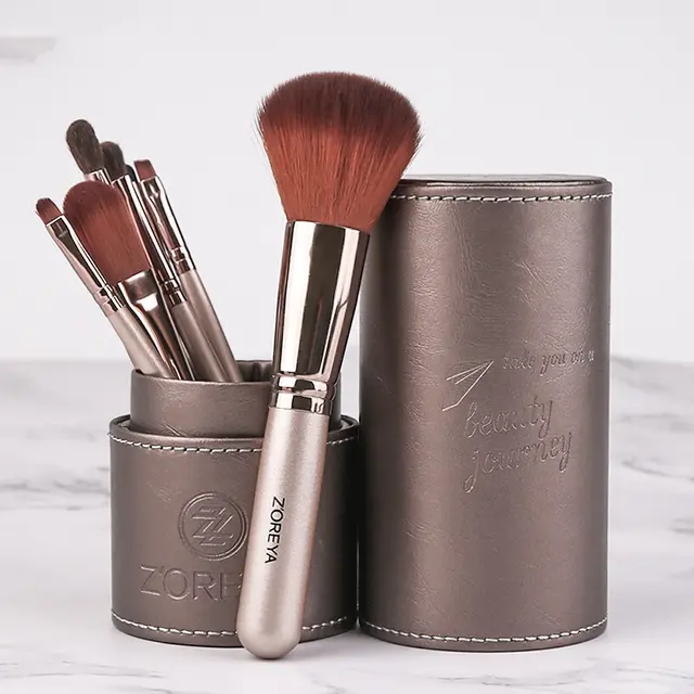 Makeup brush set Brown - Shop at LoveMi