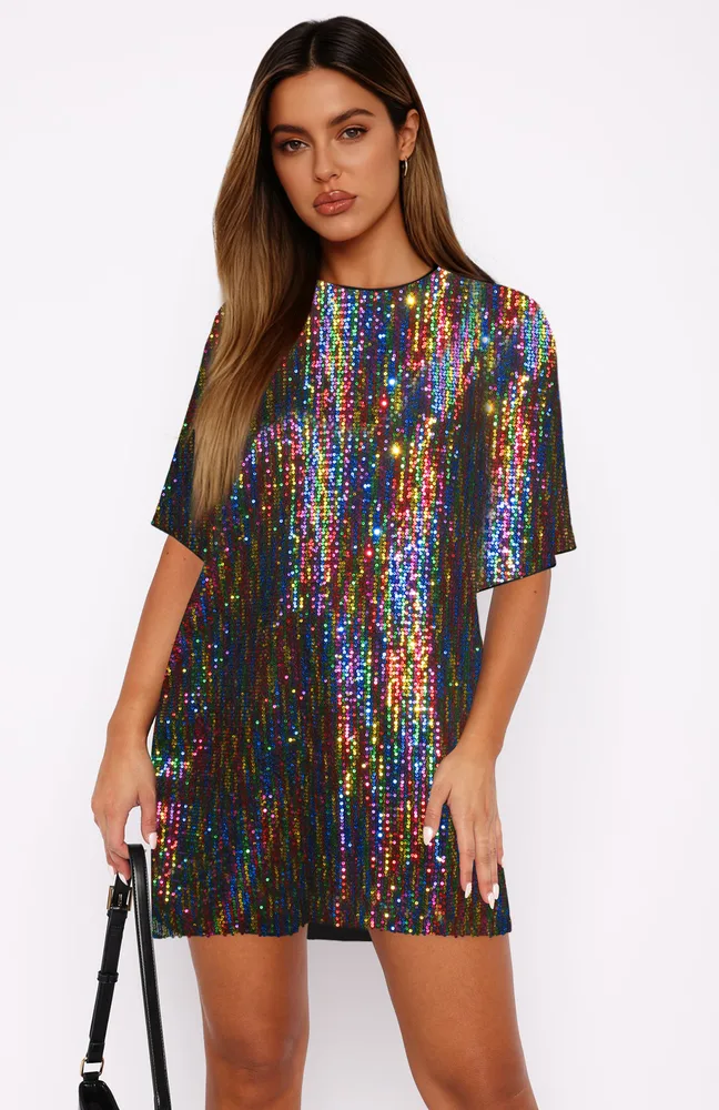 V Neck Sequin Skirt Set A Loose Elegant And Refined Dress - E25Z1145 028#-S - View 1