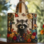 New Digital-print Tote Bag With A Personalized Floral Design In Canvas - Floral