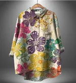 Womens Casual Long-sleeve Shirt Top - 9 Style-Xl