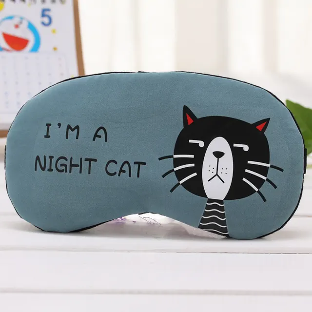Cartoon blackout goggles ice bag eye protection sleep velvet bag - Shop at LoveMi