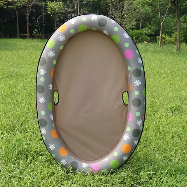 Dog Swimming Pool Inflatable Hammock Pets Pool Floating Bed Spring Summer Swimming Ring Brown Polka Dots - Shop at LoveMi