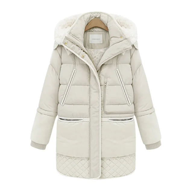 Women's lamb wool coat White - Shop at LoveMi