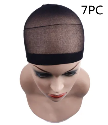 Wig special hair net mesh hat socks hat Black 7Pc - Shop at LoveMi