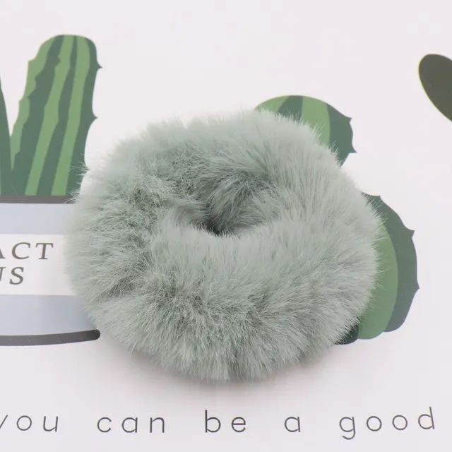 New Fur Fur Ball Imitating Rabbit Hair Loop Grass Green - Shop at LoveMi