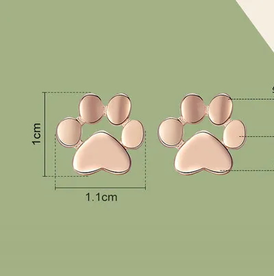 925 silver earrings personalized diamond earrings Rose Gold - Shop at LoveMi