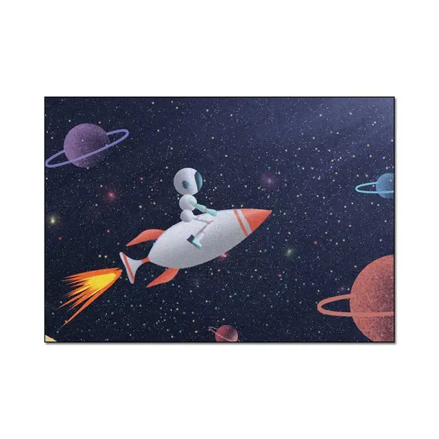 Modern cartoon cute robot mat 80X120Cm - Shop at LoveMi