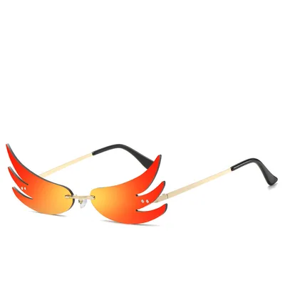 Flame sunglasses reflective sunglasses Red - Shop at LoveMi