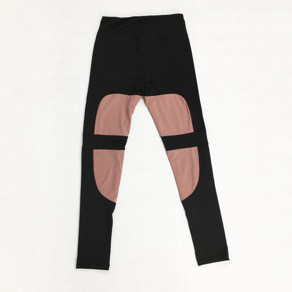 Women's yoga pants with mesh panel Pink - Shop at LoveMi