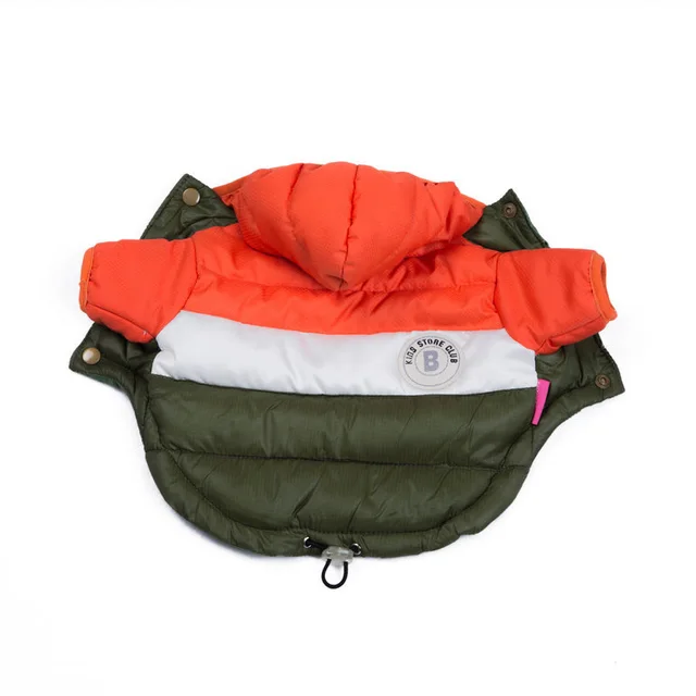 Two Legged Cotton Padded Clothes Multi Color Optional Dog Warm Outdoor Clothes Orange - Shop at LoveMi