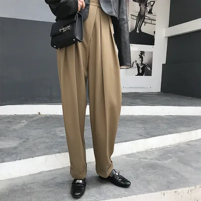 Self adhesive trousers with radish pants Khaki - Shop at LoveMi