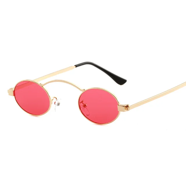 Fashionable small frame round sunglasses Red - Shop at LoveMi